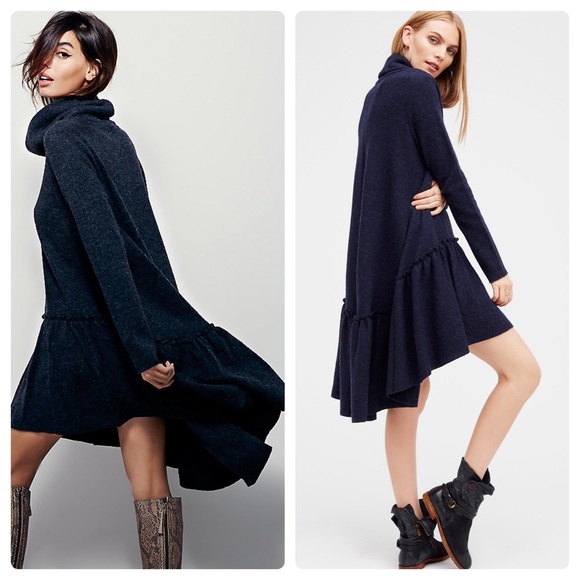 Free People Ruffle Up Sweater Dress